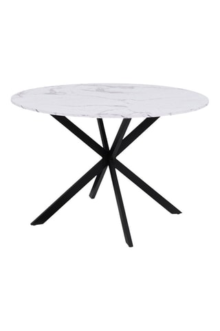 Mesa de refeição Soline - Branco e preto