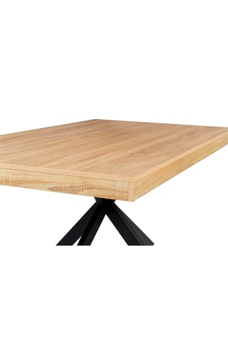 Mesa Brixton - Imitação de madeira e preto
