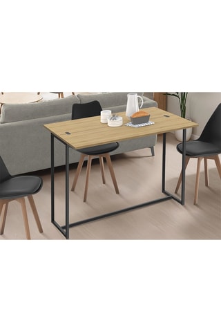 Mesa de refeição Memphis - 4 lugares - 110 x 40-80 x 75 cm