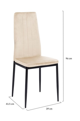 4 cadeiras Jade - 39 x 96 x 41,5 cm