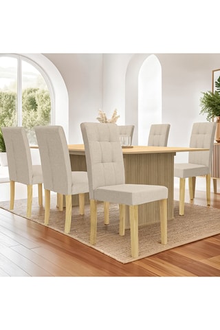 6 cadeiras em madeira Polly - 43 x 94 x 61 cm