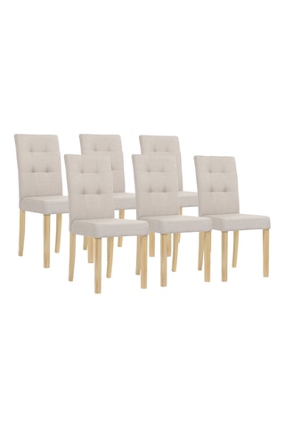6 cadeiras em madeira Polly - 43 x 94 x 61 cm