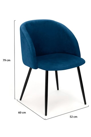 2 cadeiras Nina - 52 x 60 x 79 cm