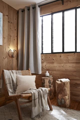 Rideau Bjon - Beige -  140 x 180 cm