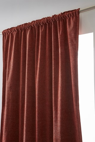 Rideau occultant Bjorn - Rouge brique - 140 x 260 cm