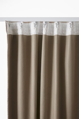 Rideau occultant Bjorn - Beige - 140 x 260 cm