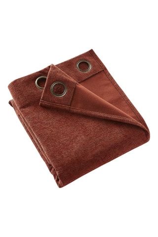 Rideau occultant Bjorn - Rouge brique - 140 x 240 cm