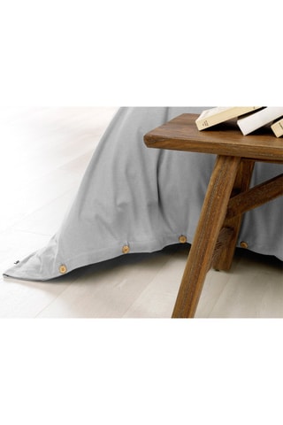 Housse de couette en flanelle de coton 170 g/m² Candice - Brume