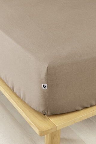 Drap-housse Candice - Beige foncé