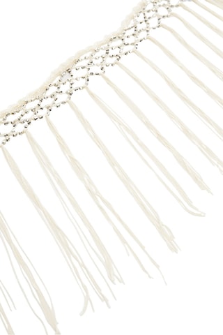 Foulard détail perles - Ecru