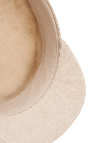 Casquette baker boy lin mélangé - Beige