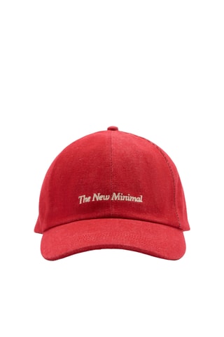 Casquette message brodé - Rouge