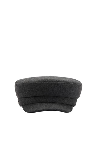 Casquette baker boy carreaux - Gris