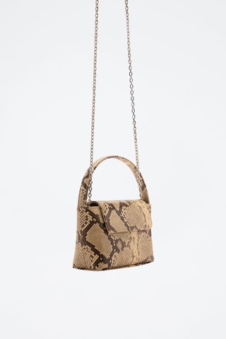 Sac à rabat chaîne - Beige