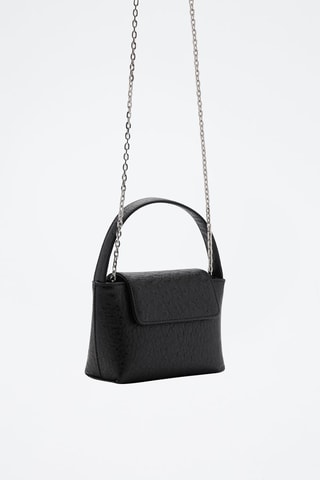 Sac à rabat chaîne - Noir