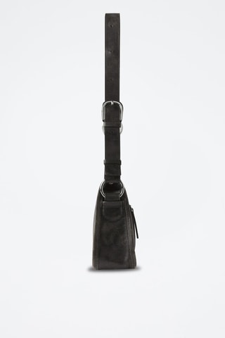 Sac cuir détails métalliques - Marron foncé