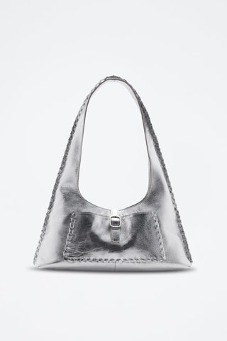 Sac cuir métallisé - Argenté