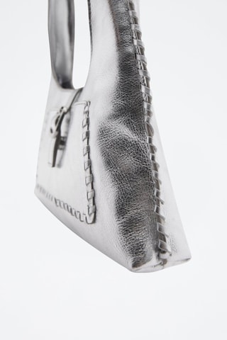 Sac cuir métallisé - Argenté
