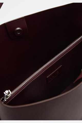 Sac cabas détail boucle - Bordeaux