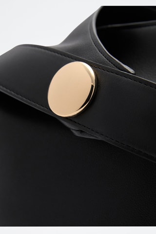 Sac cabas détail métallique - Noir