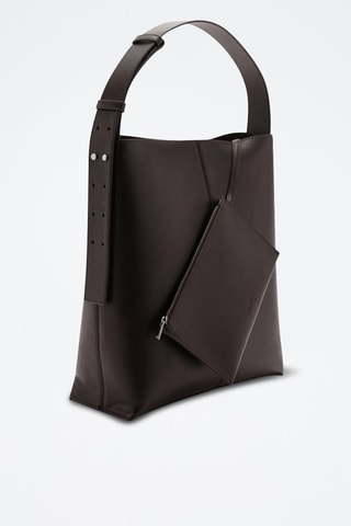 Shopper met Kort Hengsel - Chocoladebruin
