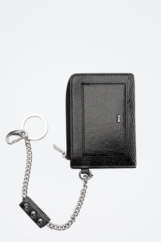 Portefeuille détail porte-clés - Noir