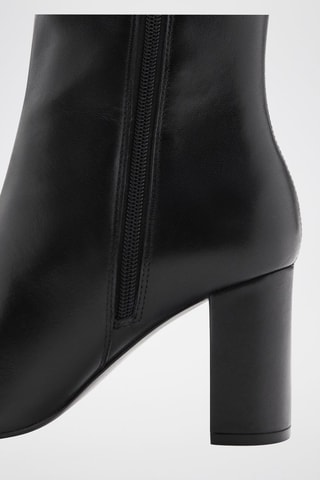 Bottes hautes en cuir - Noir