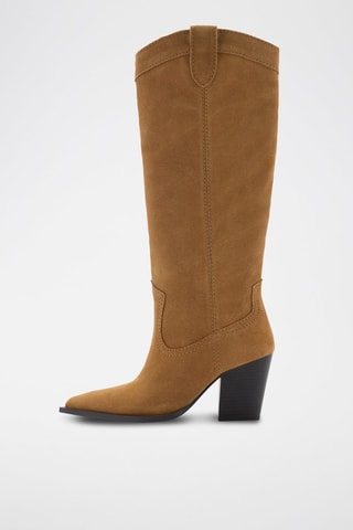 Bottes cow-boy suède - Marron