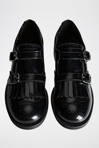 Mocassins cuir détail métallique - Noir