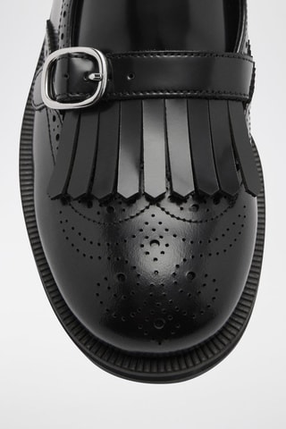 Mocassins cuir détail métallique - Noir