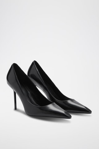 Chaussures à talon cuir - Noir