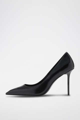 Chaussures à talon cuir - Noir