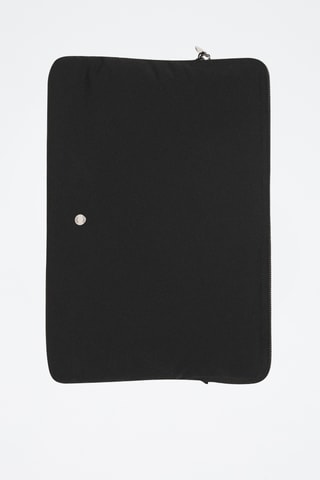 Housse ordinateur portable nylon logo - Noir