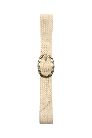 Ceinture fibres naturelles boucle - Beige