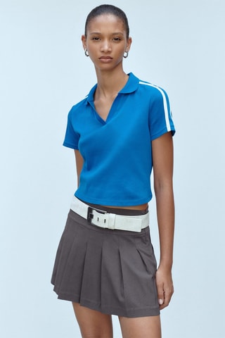 Ceinture large cuir - Blanc