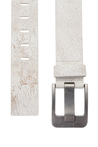 Ceinture large cuir - Blanc