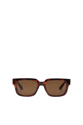 Lunettes de soleil monture carrée - Chocolat