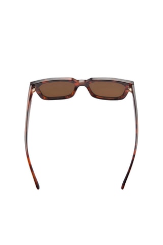 Lunettes de soleil monture carrée - Chocolat