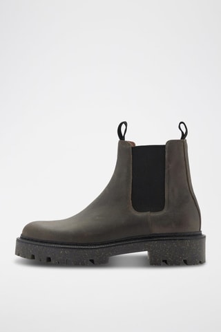 Bottines chelsea cuir - Gris