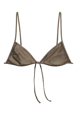 Haut bikini détail métallique - Vert