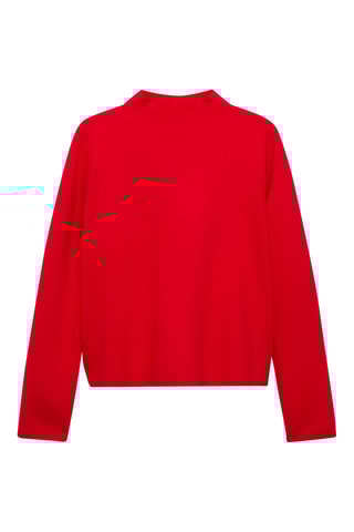 Pull-over col montant - Rouge