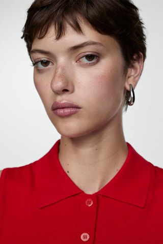 Fijn Geweven Vest - Rood