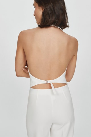 Gilet costume boutons - Blanc
