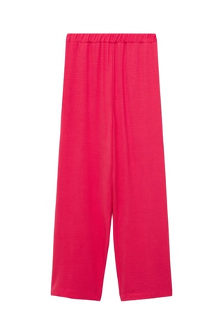 Pantalon fluide texturé - Fuchsia