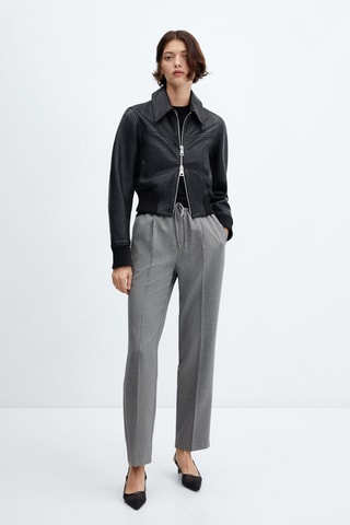 Jogging fluide - Gris chiné
