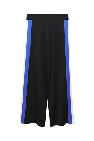 Pantalon maille coton lin - Noir
