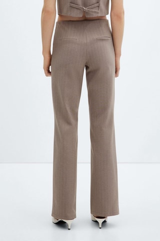 Pantalon droit maille - Taupe