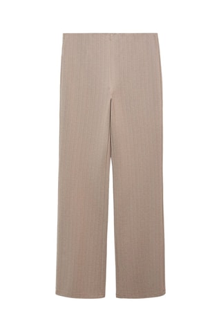 Pantalon droit maille - Taupe