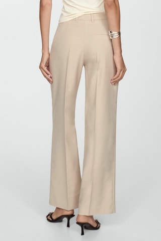 Pantalon droit pinces - Sable