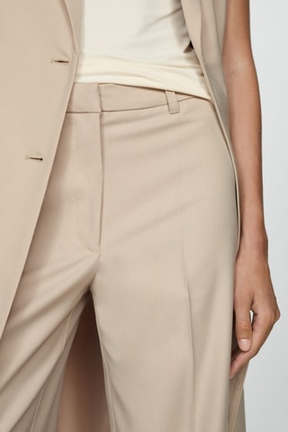 Pantalon droit pinces - Sable